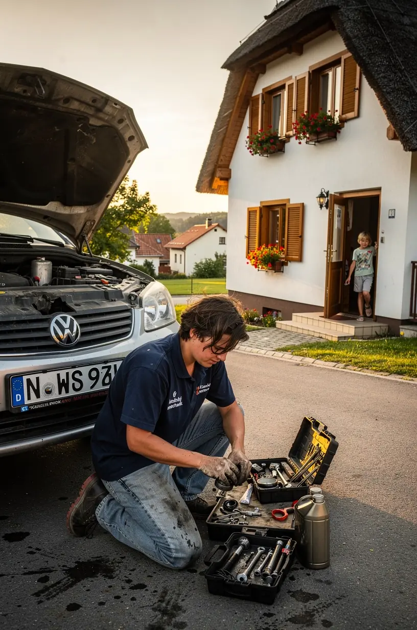 Mechanik demonštruje zákazníkovi funkčné opravy a poskytuje odborné rady priamo na mieste.