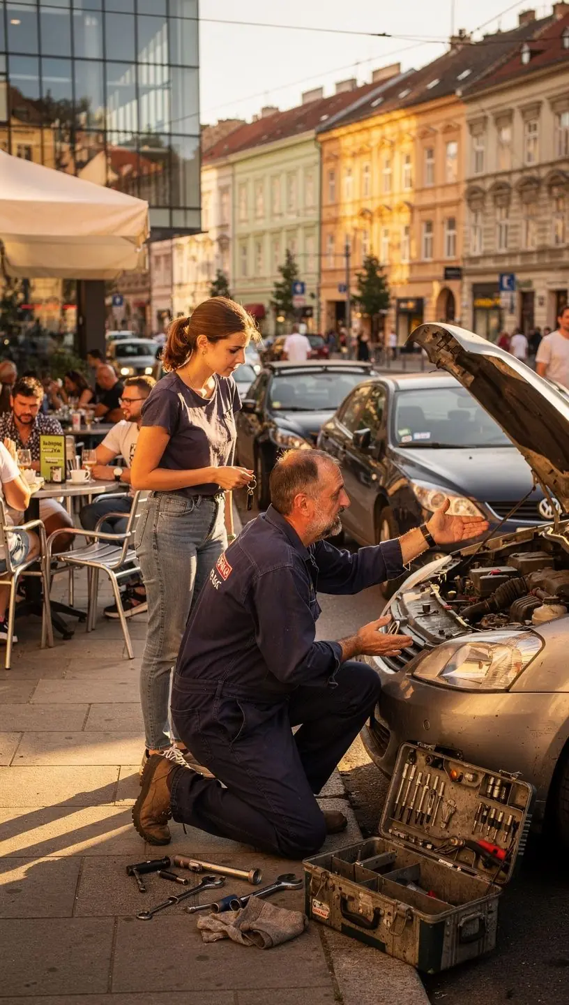 Mobilný servis na cestách zabezpečuje údržbu a opravy vozidiel v rôznych lokalitách po celom Slovensku.